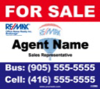 Print Remax For Sale Sign